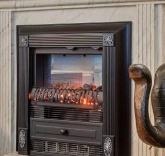 Dimplex elektrische sfeerhaard met verwarming, Ophalen, Gebruikt, Inbouwhaard, Elektrische haard