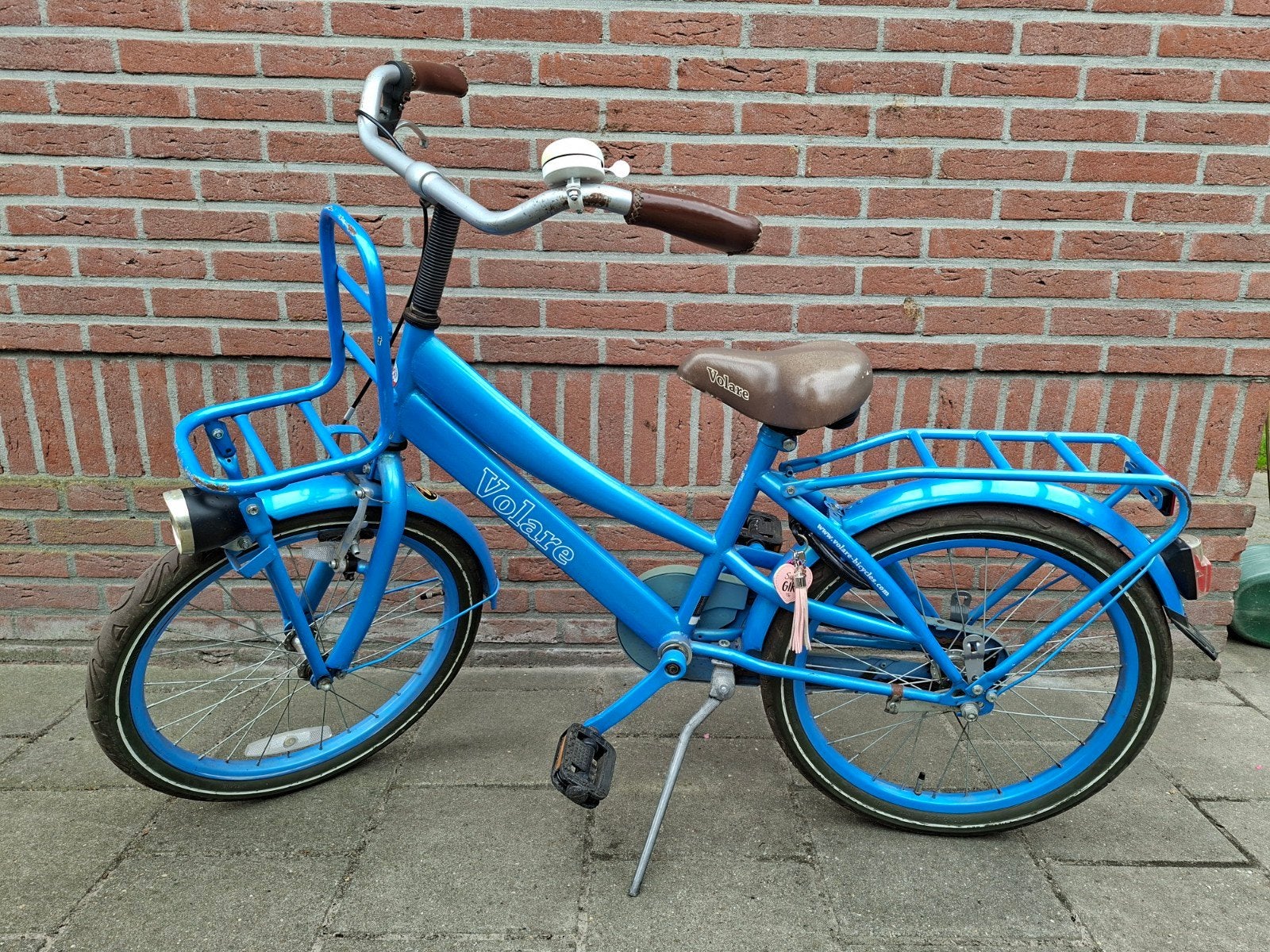 Volare kinderfiets 20 inch - Blauw, Ophalen, Gebruikt, Volare, Terugtraprem