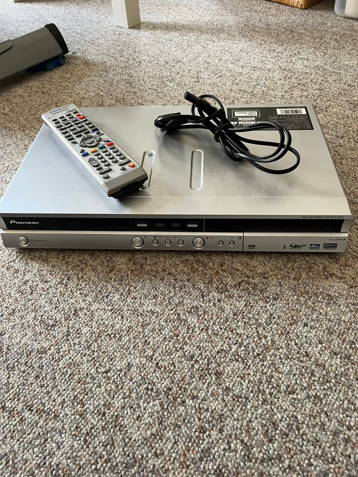 Pioneer DVR‑530H‑S DVD‑recorder met 80GB harde schijf, Ophalen, Zo goed als nieuw, Pioneer