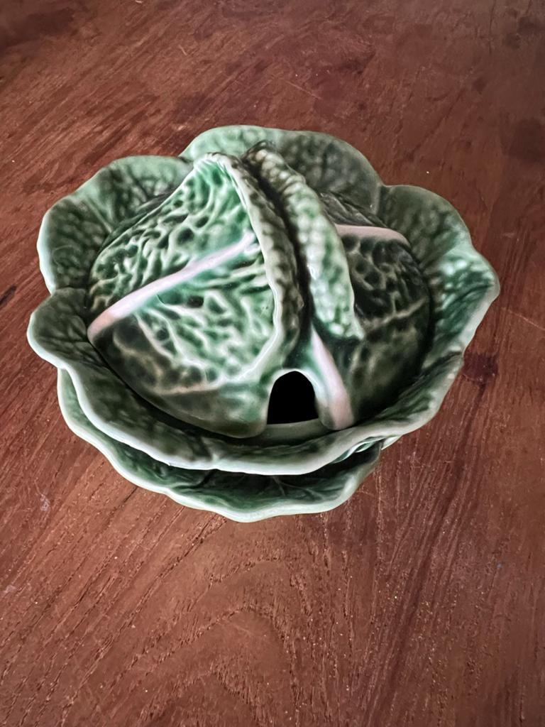 Bordallo Pinheiro Cabbage kom donkergroen, Ophalen of Verzenden, Overige stijlen, Kom(men)