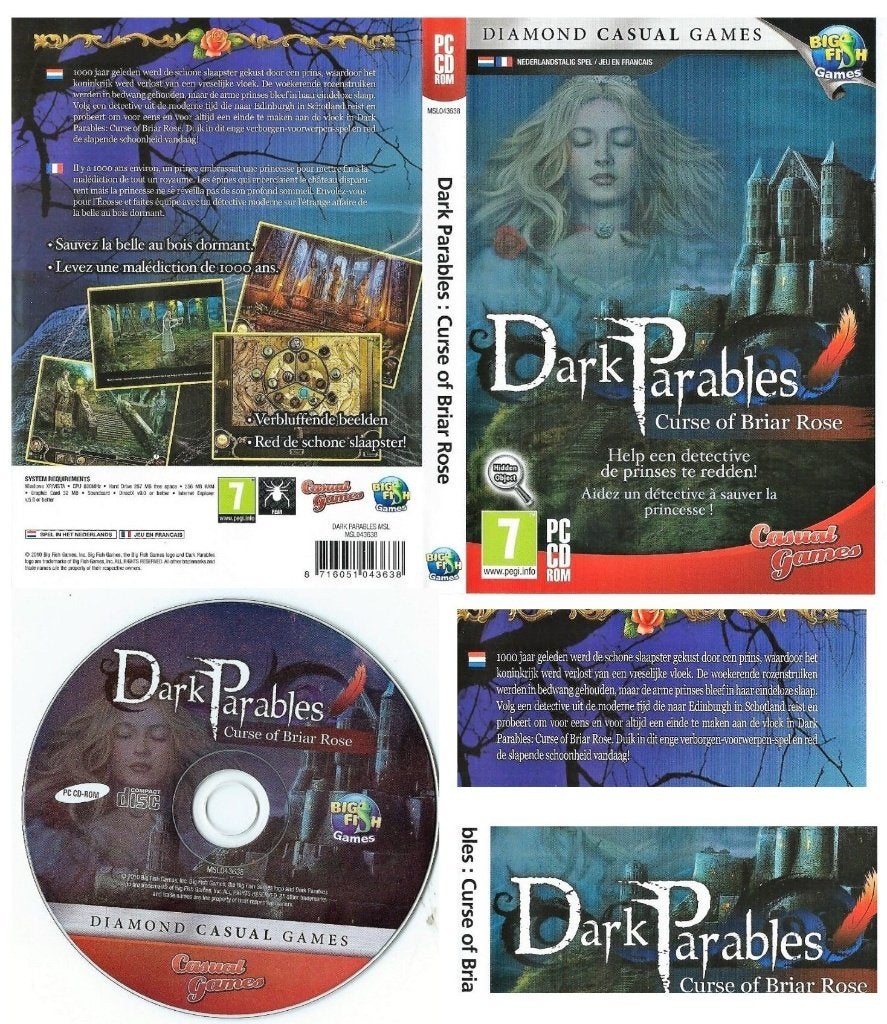 Dark parables help een detective big fish videogame, Avontuur en Actie, 1 speler, Eén computer, Ophalen of Verzenden