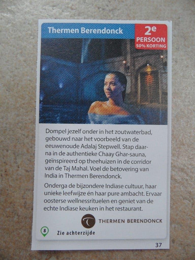 Thermen Berendonck kortingsbon, Drie personen of meer, Kortingsbon, Spa of Sauna
