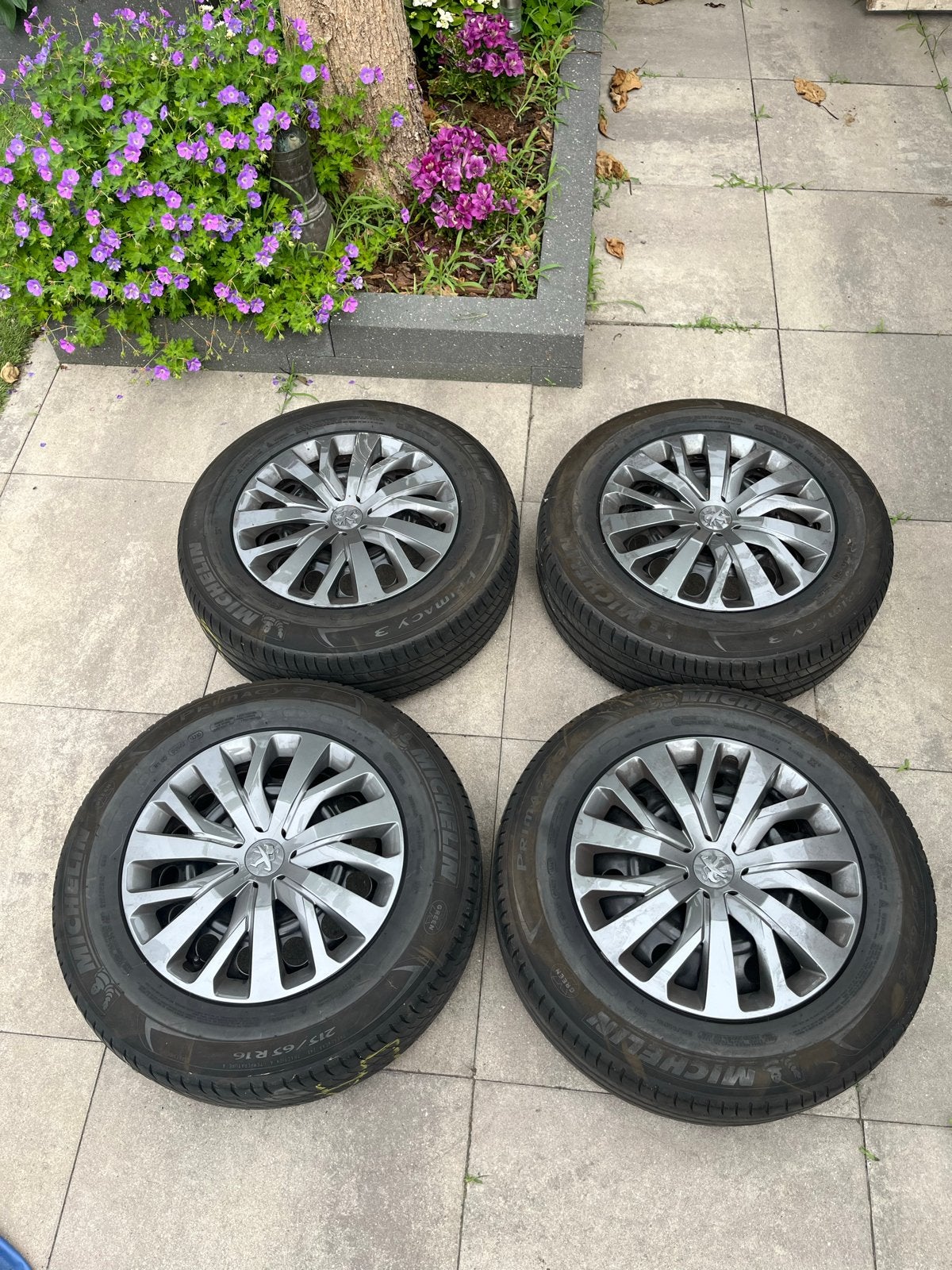 215/65 R16 Michelin banden met 5x108 velgen, Auto-onderdelen, Banden en Velgen, 16 inch, Banden en Velgen, Ophalen of Verzenden