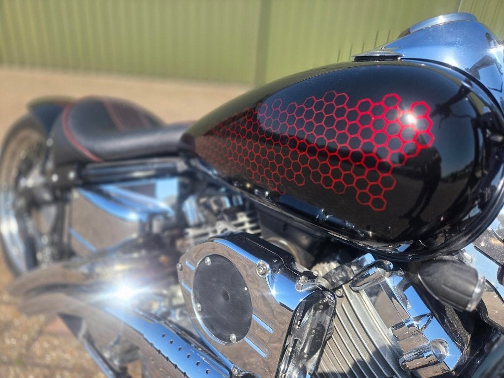 Yamaha Dragstar 650 Custom showbike XVS650, 2 cilinders, Occasion, Chopper, Particulier