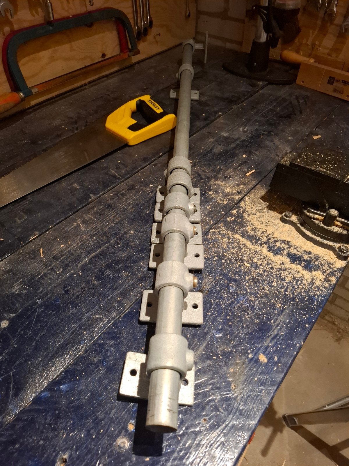Steigerpijp met bevestigingsbeugels 1meter, Ophalen of Verzenden, Gebruikt, Overige typen, Minder dan 2 meter