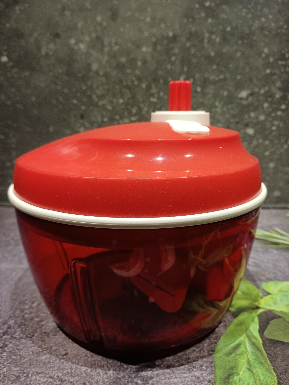 Tupperware SuperSonic Chopper Compact (zonder mesje), Ophalen, Gebruikt, Overige typen, Met deksel