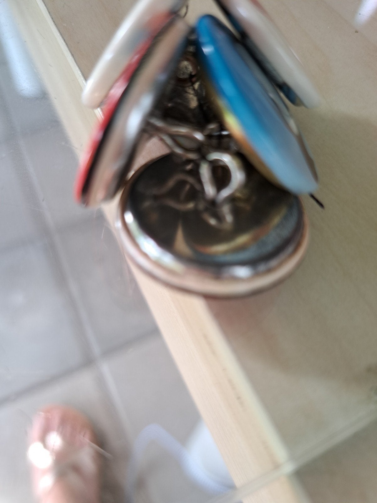Set van diverse buttons / knopen met oog, Ophalen of Verzenden, Gebruikt, Overige onderwerpen, Button