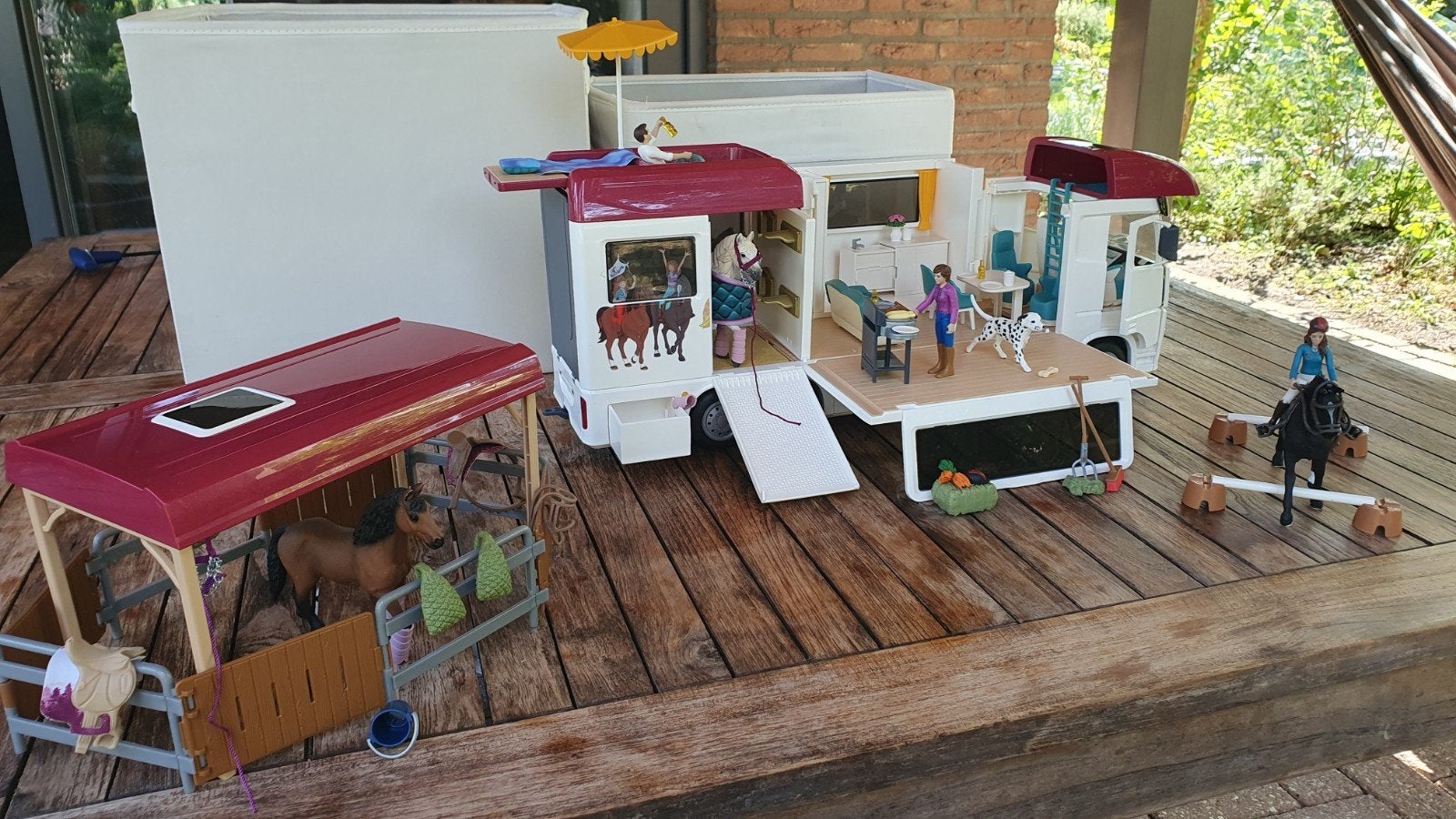 Schleich 42619 HORSE CLUB - Paardenvrachtwagen, Ophalen of Verzenden, Zo goed als nieuw, Paard, Overige typen