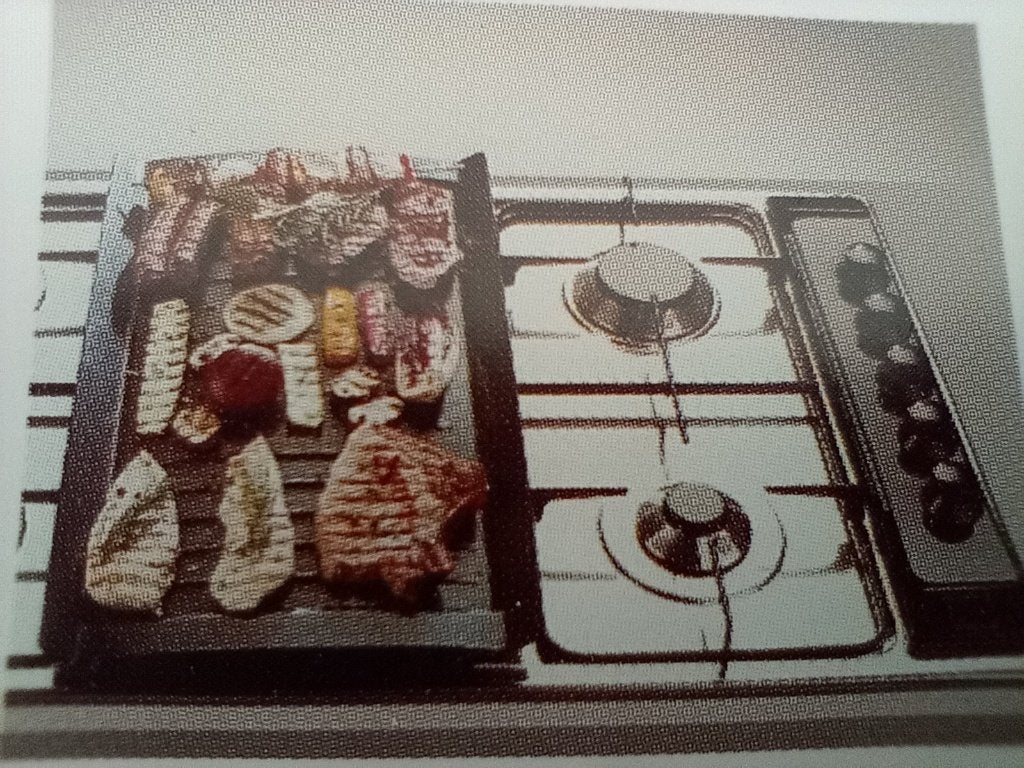 Grillplaat voor je gasfornuis, Ophalen of Verzenden, Gebruikt