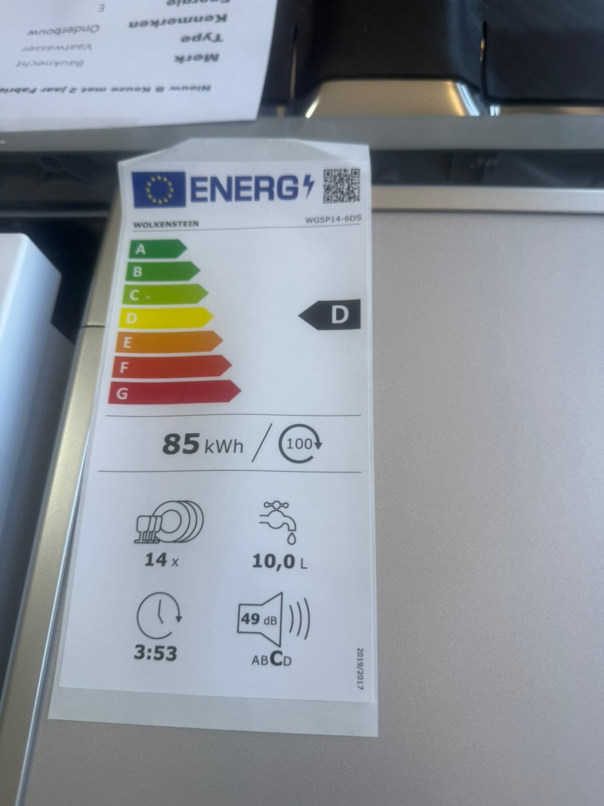Vaatwasser rvs nieuw 60 cm bestekla, Ophalen, Wolkenstein, Minder dan 85 cm, Wolkenstein