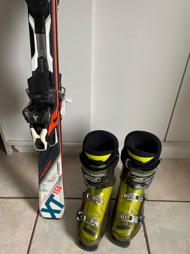 Atomic Redster 156 cm ski's met Rossignoschoenen 43, Ophalen, 140 tot 160 cm, Gebruikt, Carve