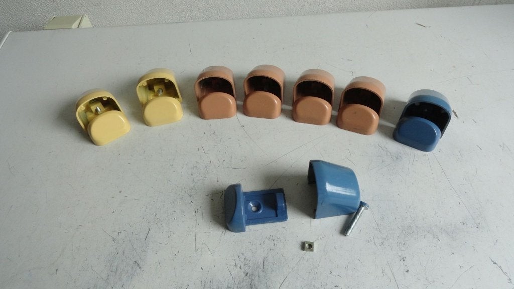 Vintage plankdragers pelikaanklemmen metaal, 8 stuks, Ophalen of Verzenden