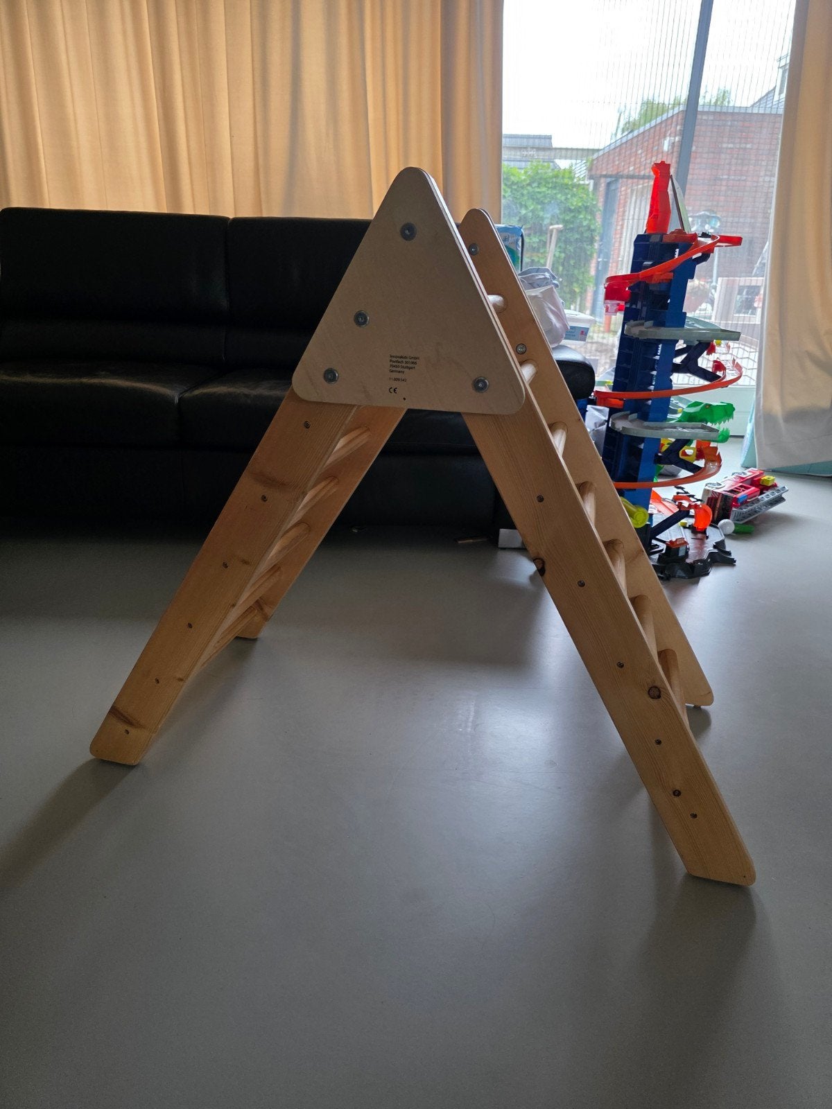 Houten Klimrek / Klimtoestel voor Kinderen, Kinderen en Baby's, Ophalen, Zo goed als nieuw, Klimwand