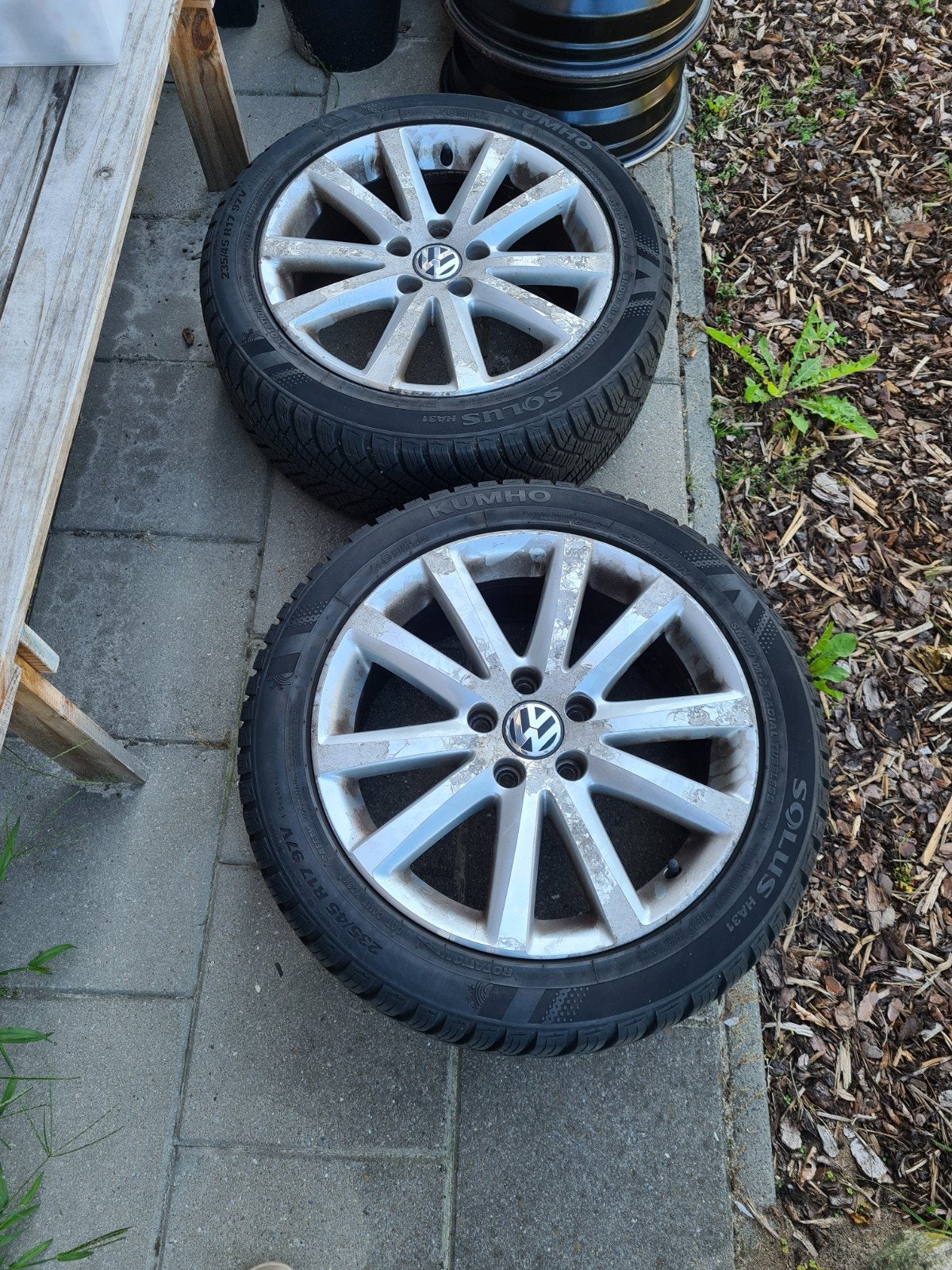 vw velgen 17 inch, Ophalen