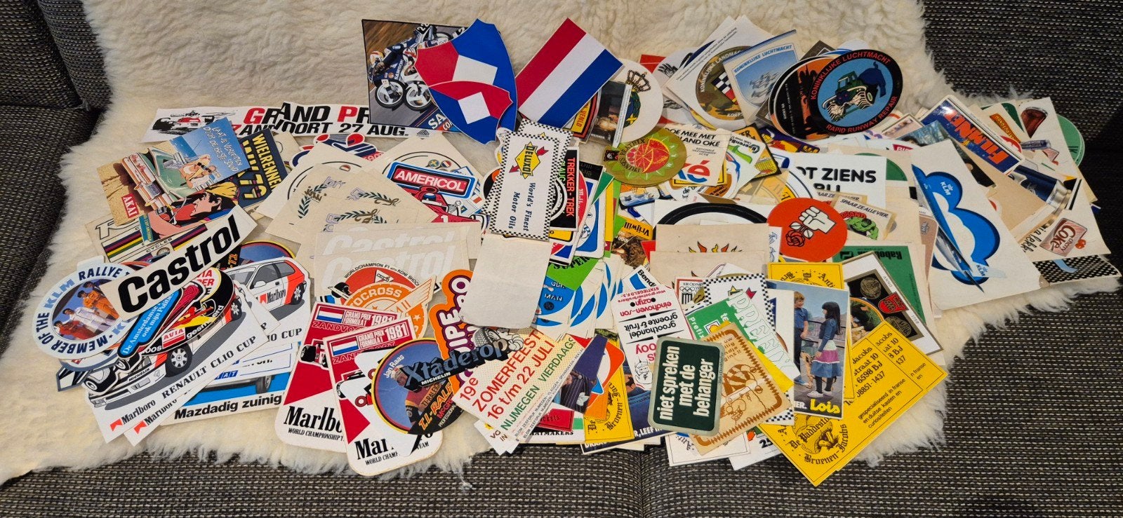 Grote verzameling vintage stickers, Verzamelen, Ophalen of Verzenden