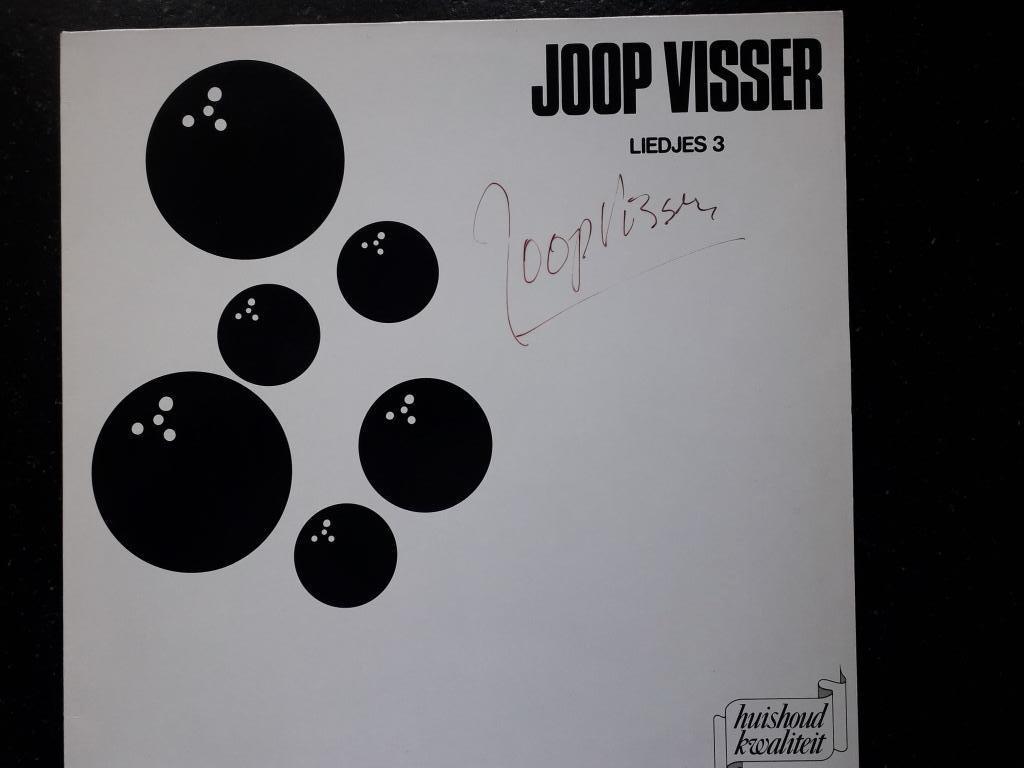 JOOP VISSER - LIEDJES 3 - GESIGNEERD - LP, Ophalen of Verzenden, Zo goed als nieuw, Overige formaten