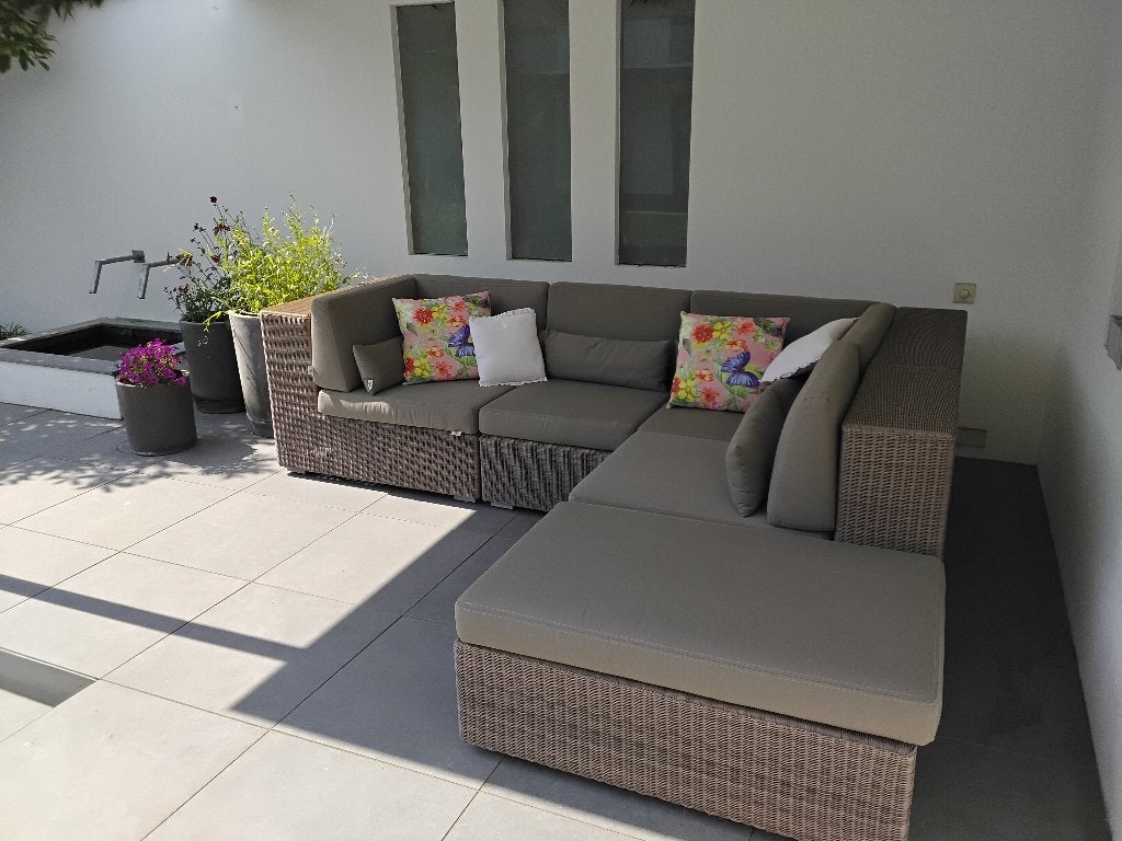 Tuinmeubelen, Tuin en Terras, Ophalen, 4 zitplaatsen, Gebruikt, Bank