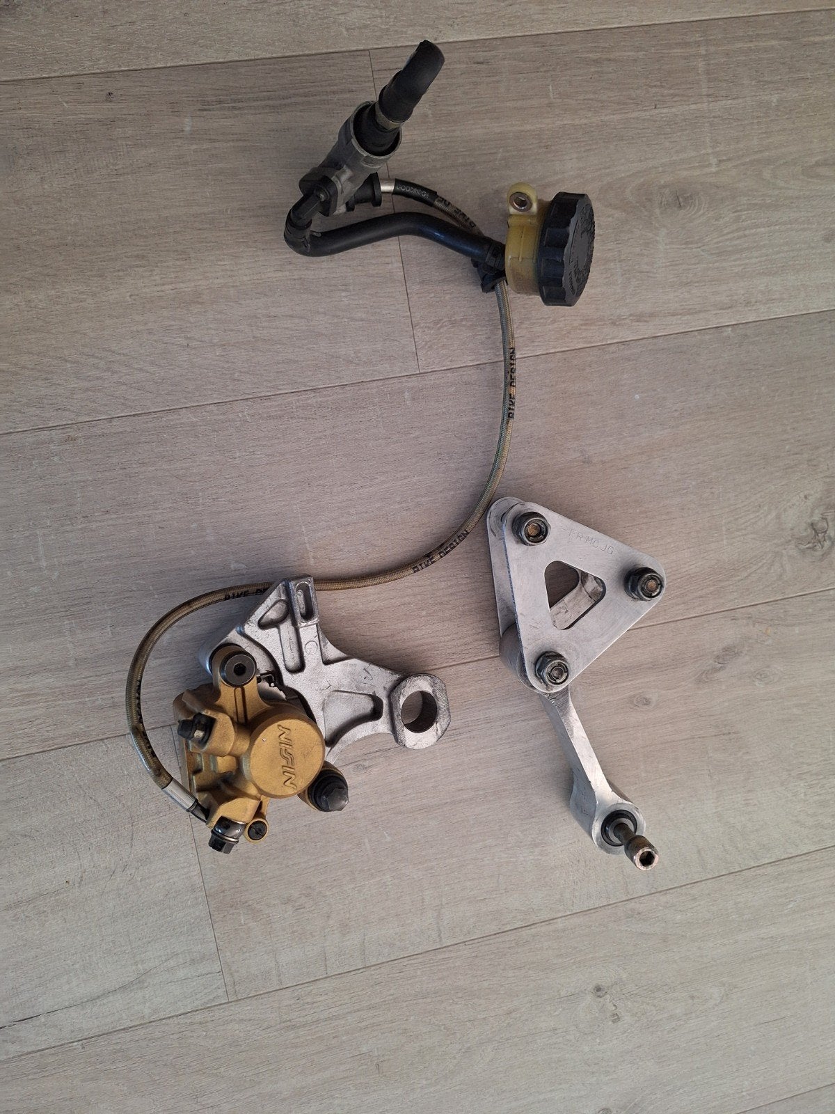 Te koop van honda  cbr954rr  link en remverankering, Ophalen of Verzenden