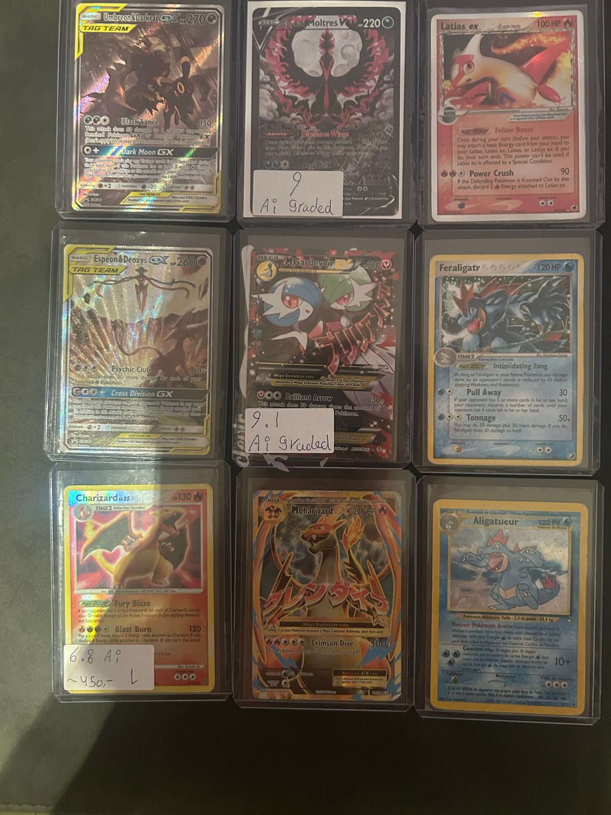 Moderne Vintage Pokémon Kaarten Collectie, Ophalen of Verzenden, Zo goed als nieuw, Meerdere kaarten, Foil