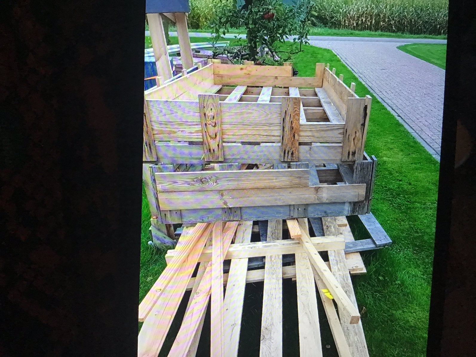 Hout verschillende lengtes, Twee personen