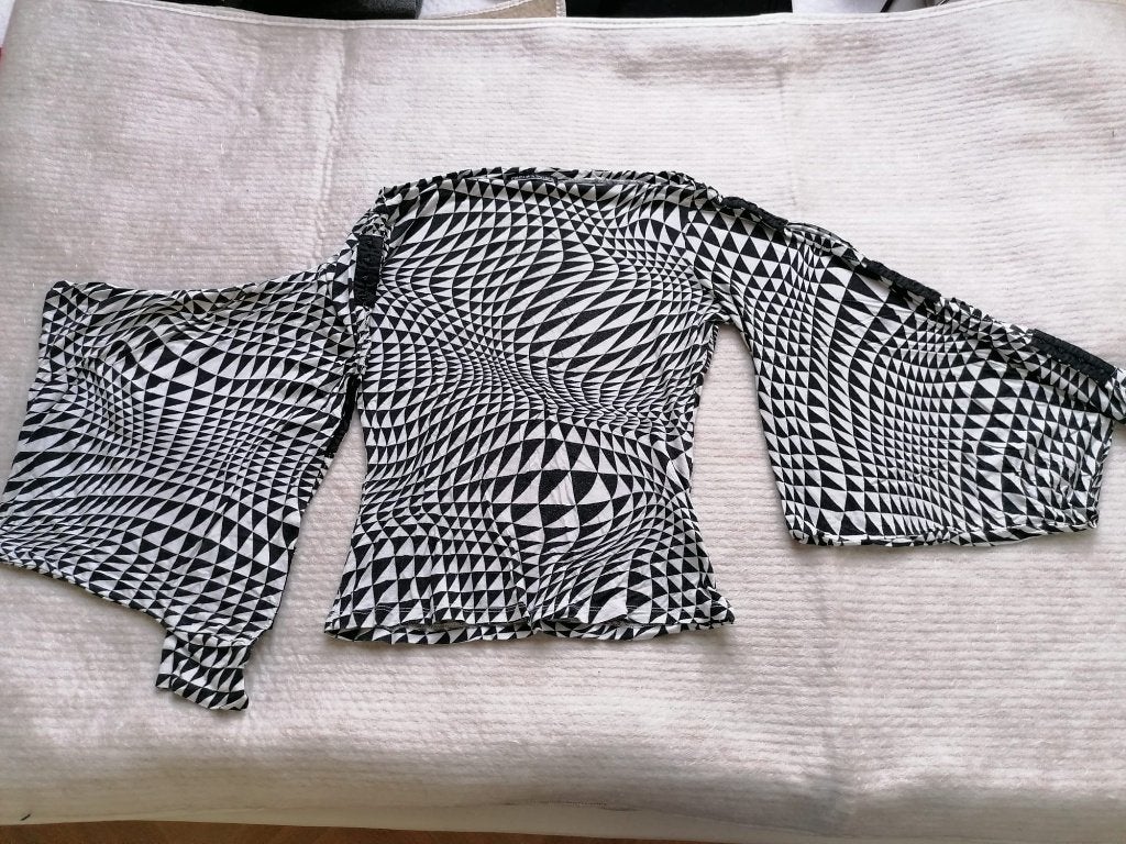 Compagnia Italiana shirt, S, nieuwstaat, zwart wit, zomer, Wit, Compagnia Italiana, Ophalen of Verzenden, Zo goed als nieuw