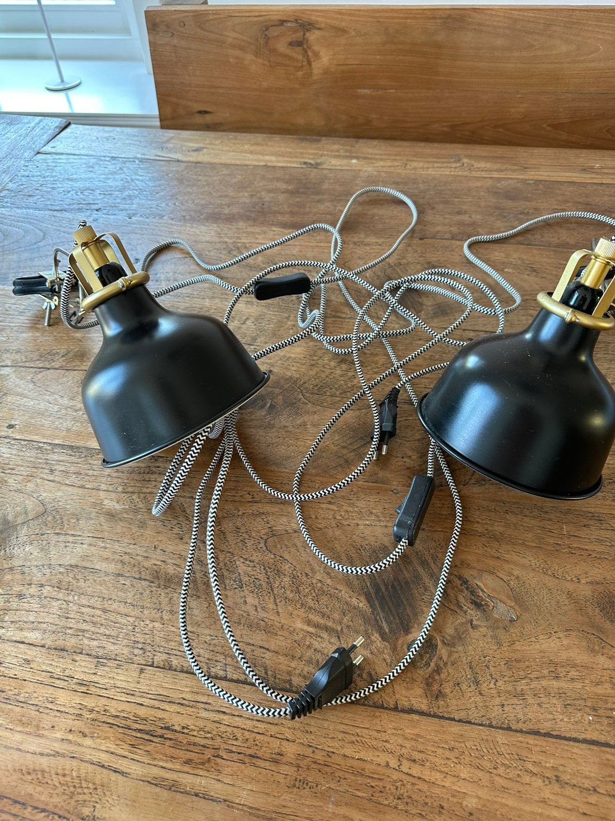 2 wandlampen Ikea zwart, Ophalen of Verzenden, Zo goed als nieuw, IKEA