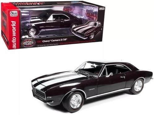 Chevy Camaro Z/28 Royal Plum White MCACN 1967 / Auto World, Overige merken, Info@autoworldstore.com, Auto, Nieuw
