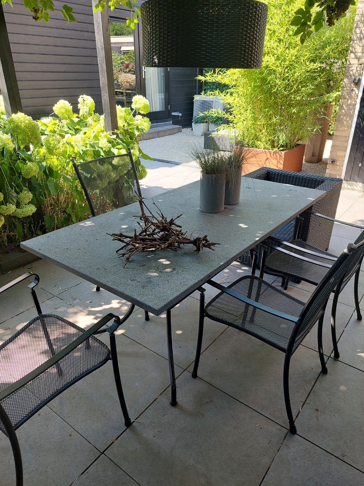 4 tuinstoelen, Tuin en Terras, Ophalen, Gebruikt, Stoel, Overige materialen