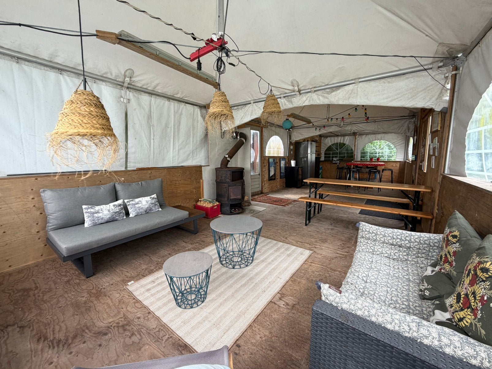 Hobbyruimte / evenemententent ca. 50 m², Ophalen, Gebruikt, 8 meter of meer, 4 tot 6 meter
