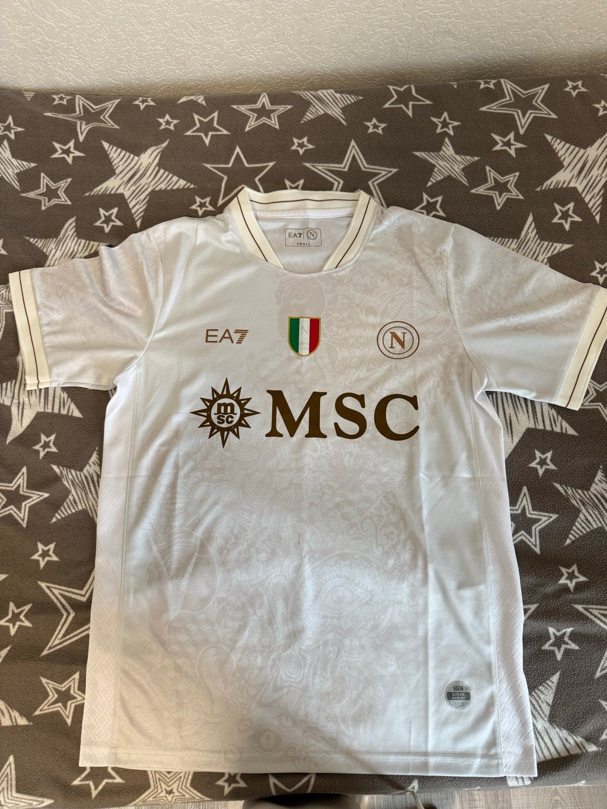 Napoli EA7 voetbalshirt - Wit - Maat S, Wit, Ophalen of Verzenden, Zo goed als nieuw, Voetbal