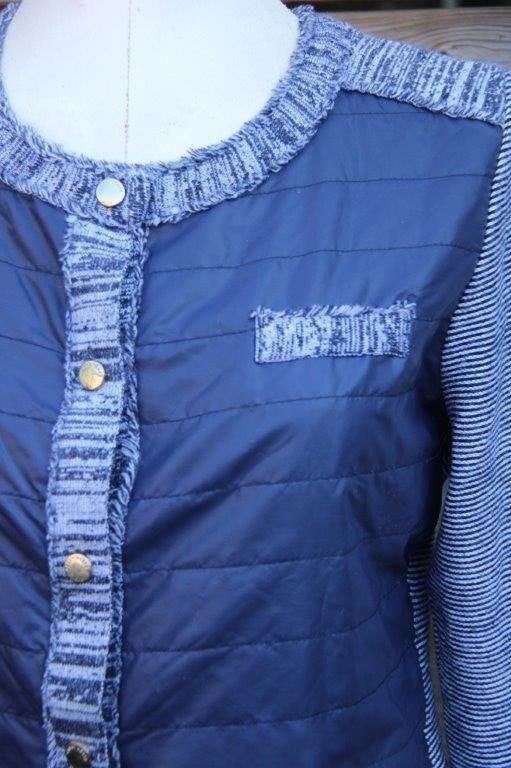 Vest blauw Gerry weber mt 40 drukknoop winter Vaste prijs, Maat 38/40 (M), Blauw, Ophalen of Verzenden, Zo goed als nieuw