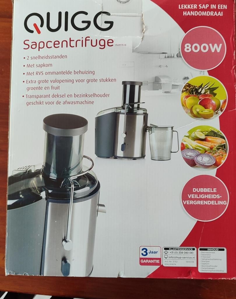 Sapcentrifuge, Ophalen of Verzenden, Gebruikt, Elektrisch, Sapcentrifuge