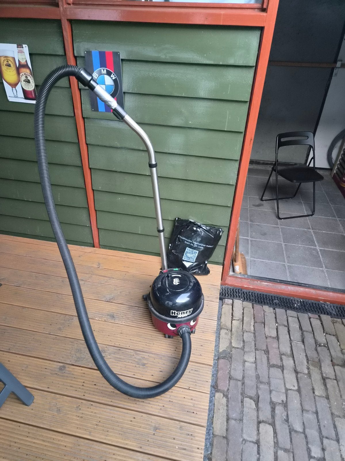 Henry stofzuiger met 10 stofzuigerzakken, Inclusief accessoires, Gebruikt, Numatic, Sledestofzuiger
