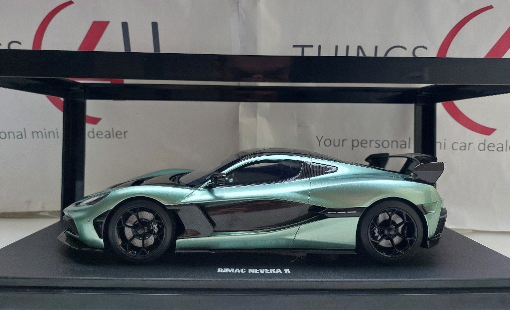 GT Spirit 1:18 Rimac Nevera R 2024 groen metallic/zwart, Ophalen of Verzenden, Nieuw, Auto, Overige merken