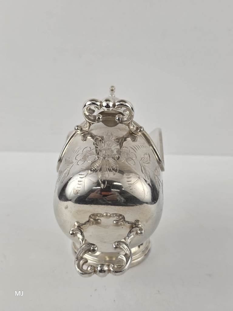 Zilveren suikerpot met suikerschep                      Z246, Antiek en Kunst, Ophalen of Verzenden, Zilver