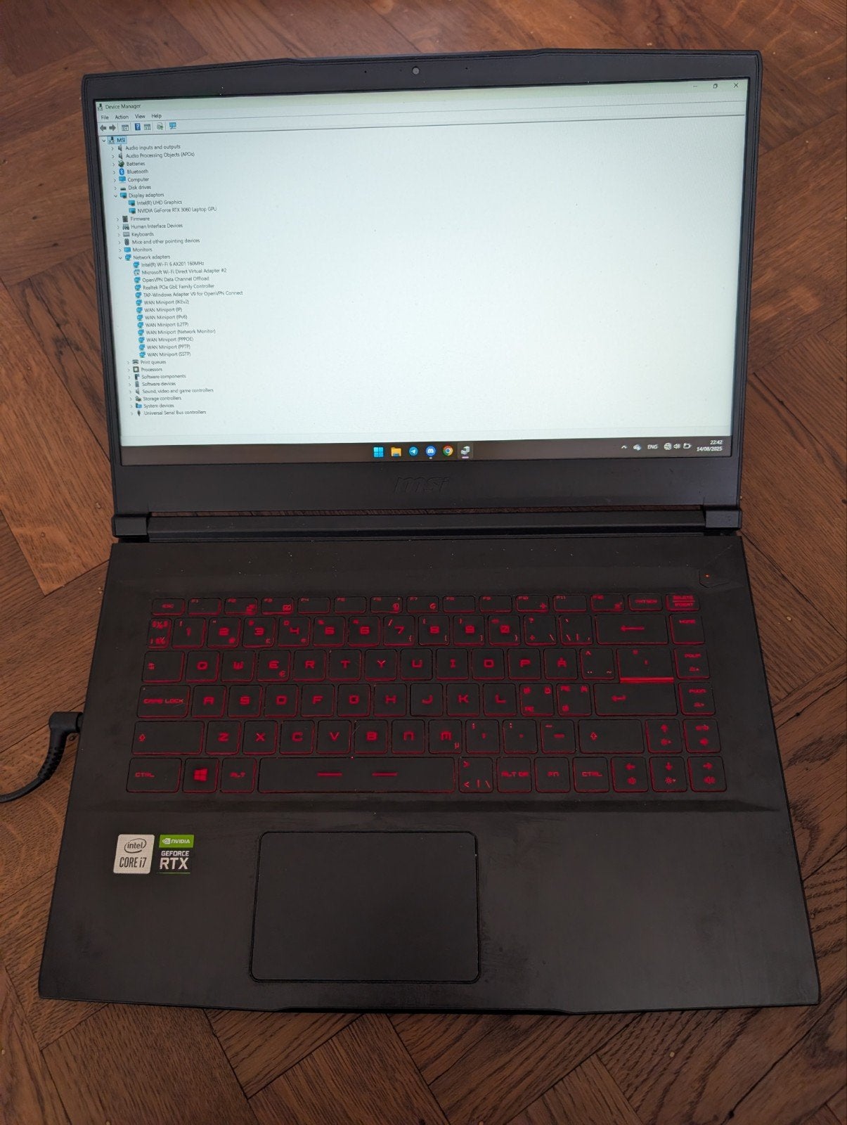 MSI GF65 Thin 10UE Gaming Laptop i7-10750H 16GB 3060, Computers en Software, Windows Laptops, Ophalen, Gebruikt, 2 tot 3 Ghz, Intel Core i7-10750H