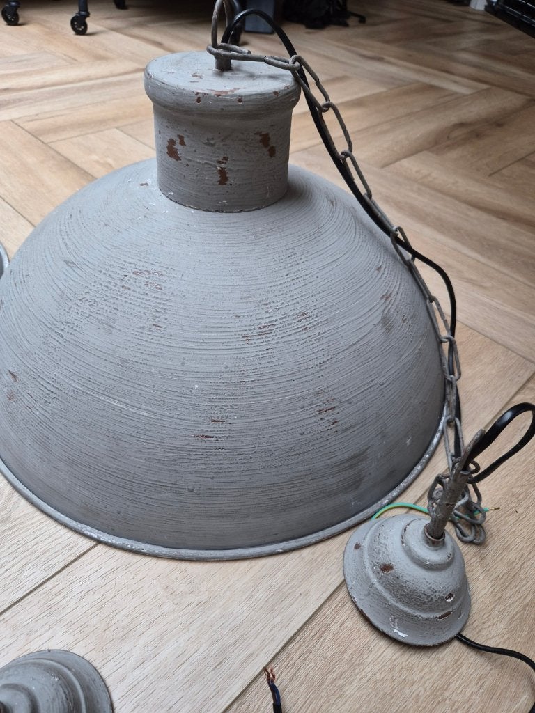 Hanglamp industriele look, Huis en Inrichting, Lampen | Hanglampen, Ophalen, Gebruikt, E27 (groot), Metaal