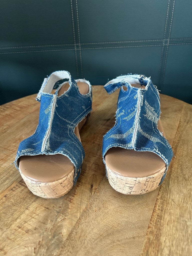 Sandalen, Ophalen, Blauw, Sandalen of Muiltjes, Gedragen