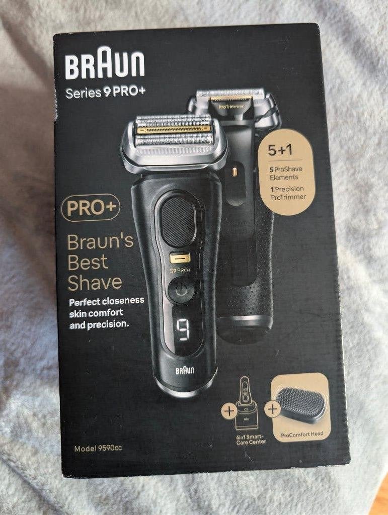 Braun Series 9 Pro+ 9590cc shaver, on warranty till 04-2027, Ophalen of Verzenden, Zo goed als nieuw, Scheren en Epileren