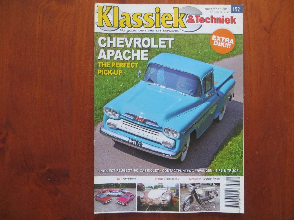 Klassiek & Techniek 152 Chevrolet Apache, Kreidler Florett, Verzenden, Nieuw, Chevrolet