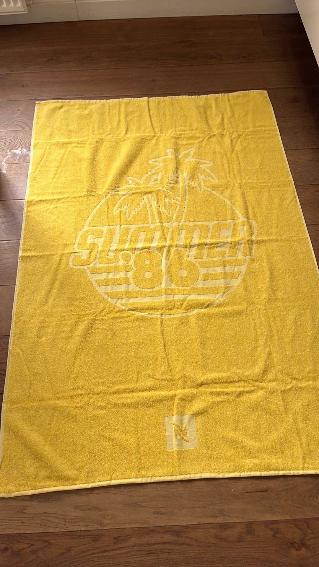 Strandlaken Nespresso badhanddoek Nieuw, Geel, Nieuw, Overige typen, 145 cm