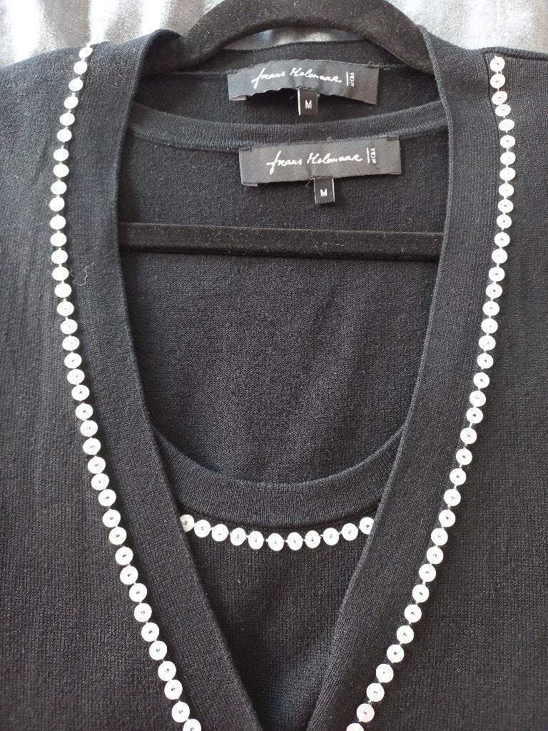z.g.a.n. Frans Molenaar dames twinset maat M, Kleding | Dames, Maat 38/40 (M), Zwart, Ophalen of Verzenden, Zo goed als nieuw