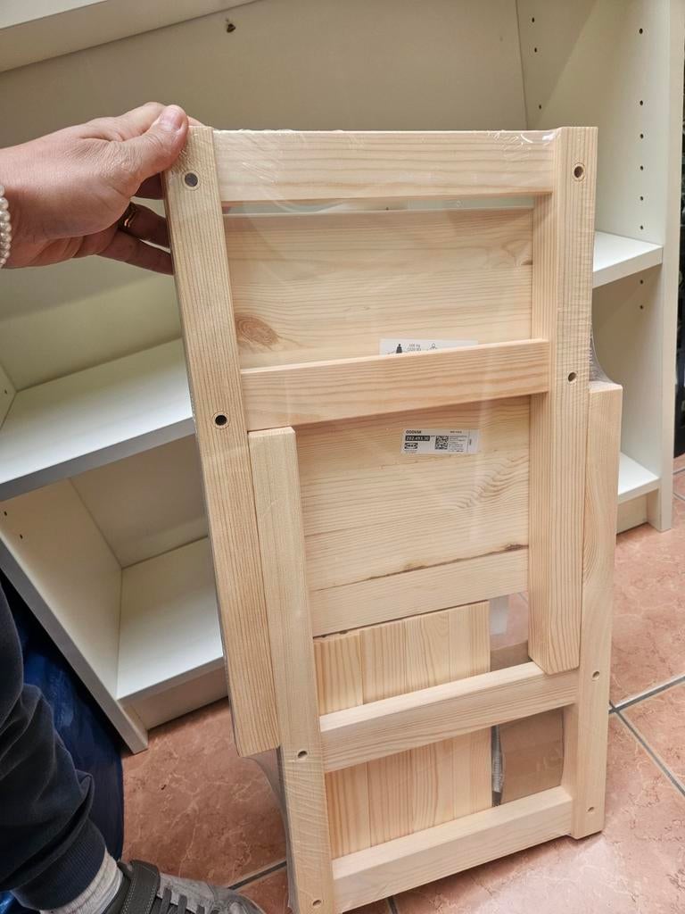 10x NIEUW Houten krukje / bijzettafel van IKEA oddvar, Ophalen of Verzenden, Nieuw, Hout