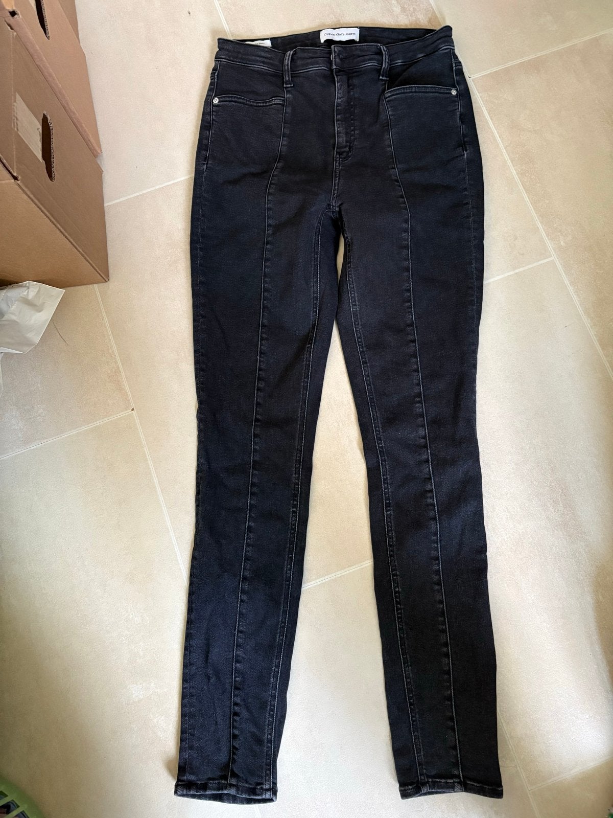 Calvin Klein Jeans High Rise Skinny W31 L32, Ophalen of Verzenden, Zo goed als nieuw, Zwart, W30 - W32 (confectie 38/40)