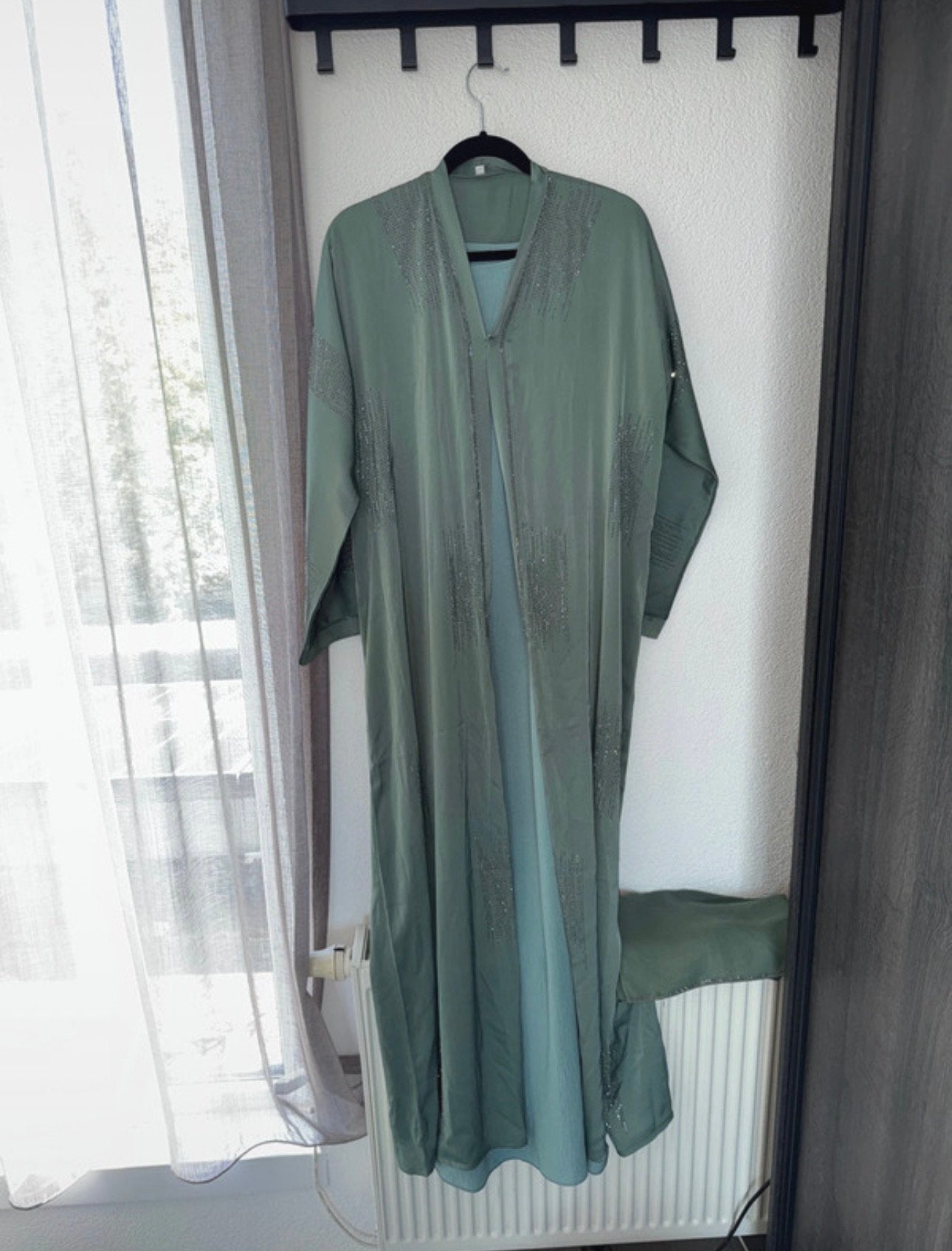Glitter abaya complete set (uit dubai), Ophalen of Verzenden, Zo goed als nieuw