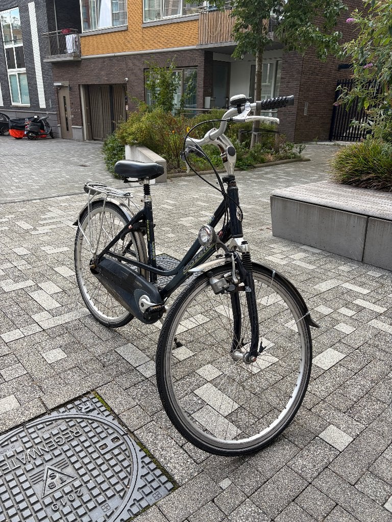 Gazelle Damesfiets met rimslot, Ophalen, Terugtraprem, Gebruikt, 47 tot 50 cm
