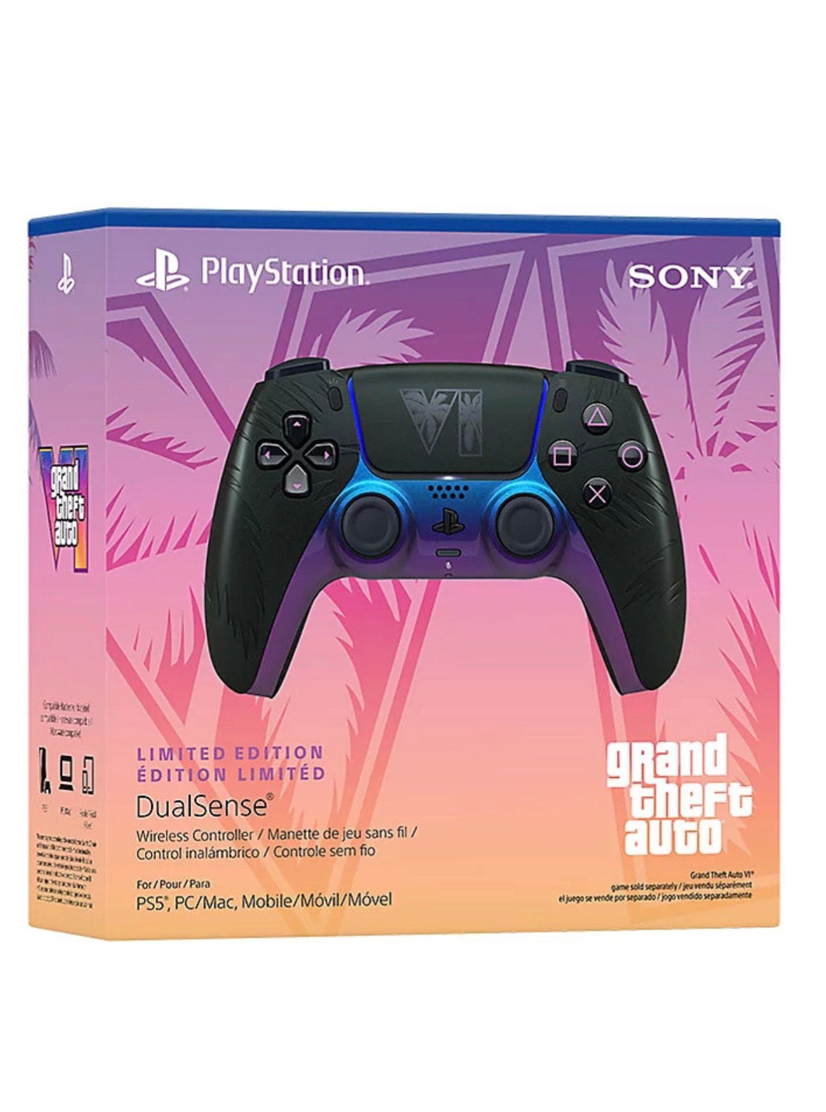 PlayStation 5 Grand Theft Auto VI Controller Zwart (GTA 6), Spelcomputers en Games, PlayStation 5, Nieuw, Ophalen of Verzenden