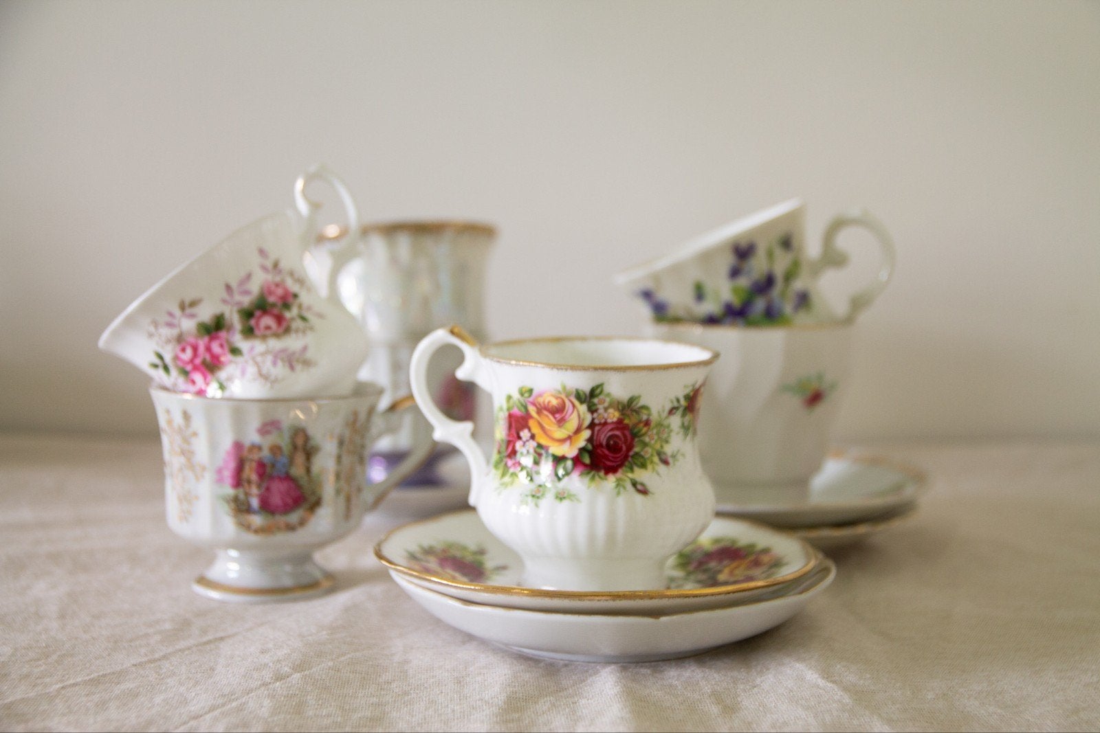 Lie.Verhuur (Vintage) Servies, Ophalen, Nieuw, Geboorte of Huwelijk