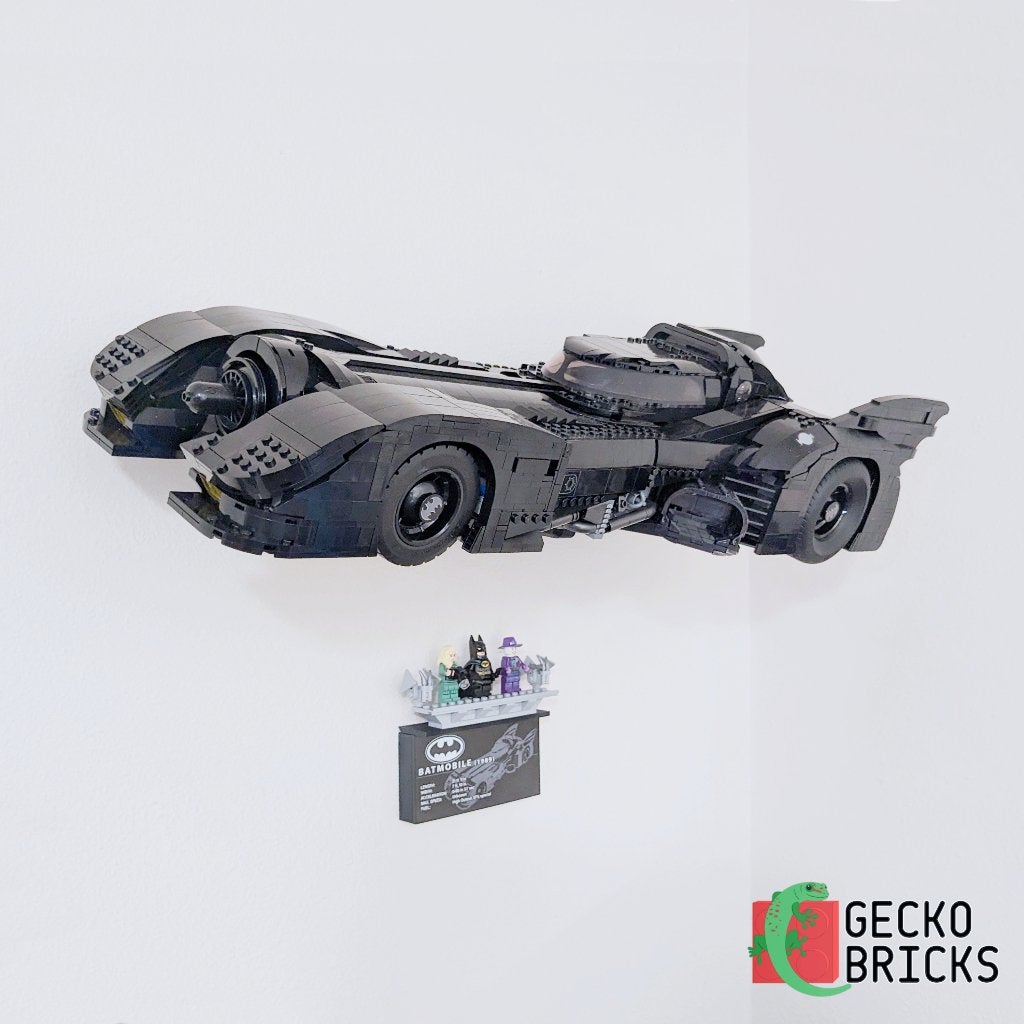 Wandbeugel geschikt voor LEGO Batman 1989 Batmobile 76139, Wandhanger, Zwart, Nieuw, Ophalen of Verzenden