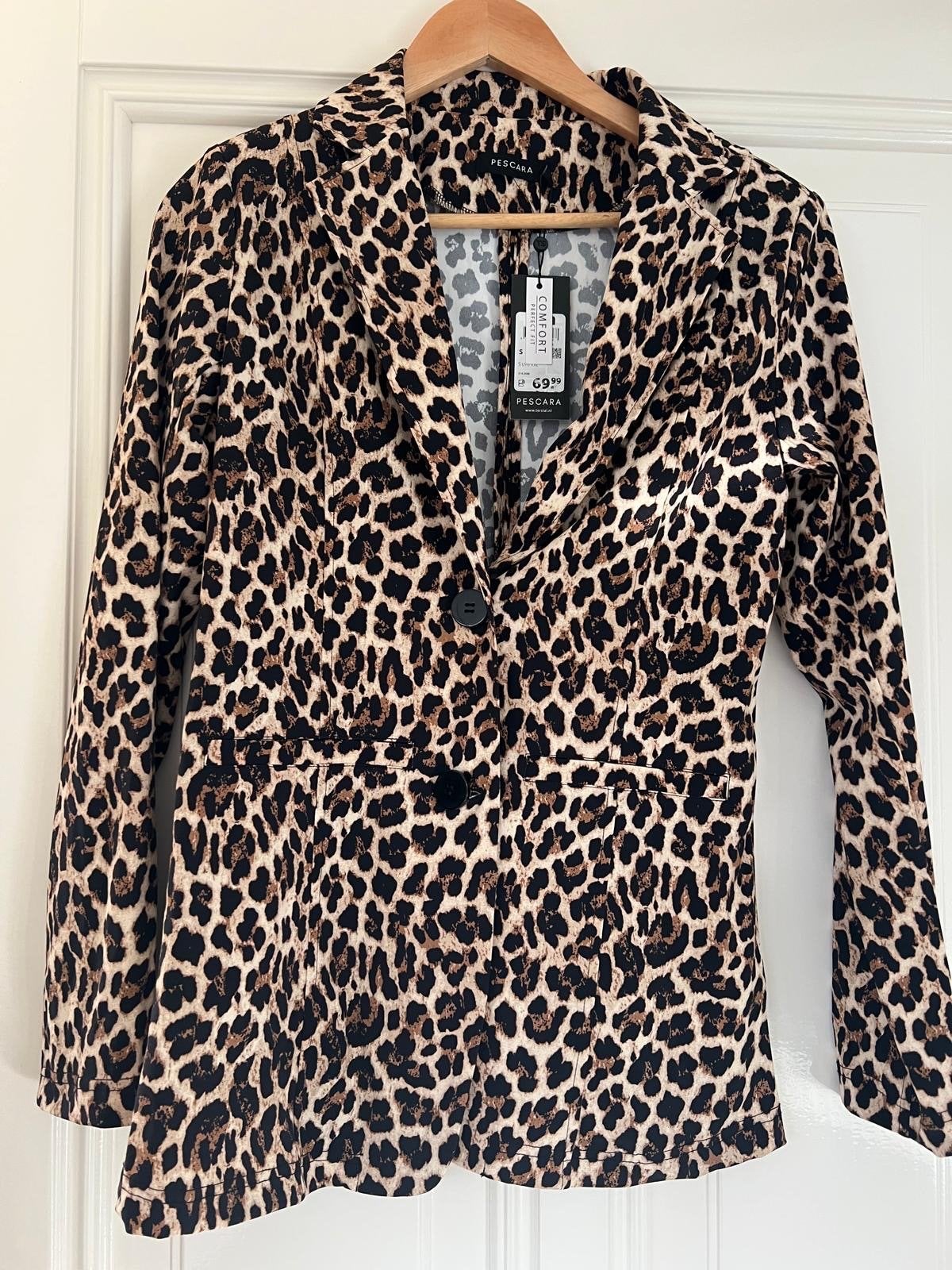 Panterprint Colbert Maat S/M Nieuw met Prijskaartje, Meerkleurig, Nieuw, Ophalen of Verzenden, Jasje
